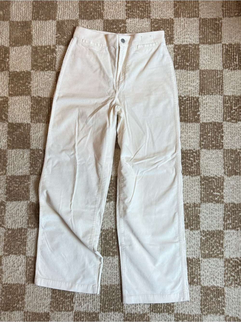 Madewell White Corduroy Pant - Size 26